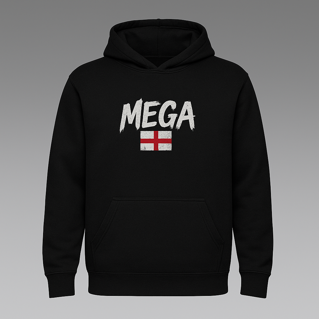 MEGA Black Pullover Hoodie