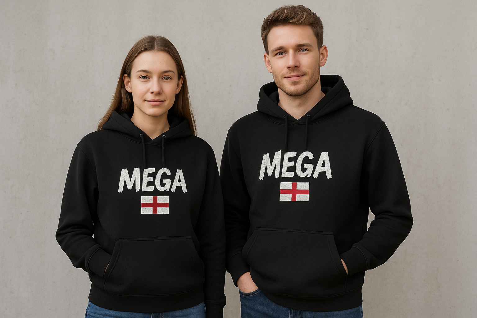 MEGA Black Pullover Hoodie
